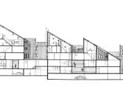 A residential complex in Saint-Dizier, France; cross section