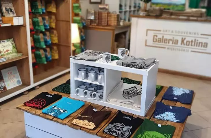Pamiątki z Galerii Kotlina