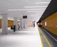Interior view of the station