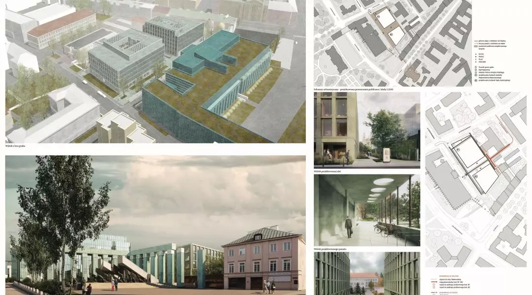 I Nagroda w konkursie na projekt budynków Sądu Apelacyjnego i Sejmiku Województwa Mazowieckiego