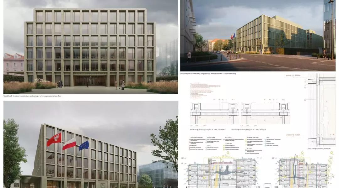 I Nagroda w konkursie na projekt budynków Sądu Apelacyjnego i Sejmiku Województwa Mazowieckiego