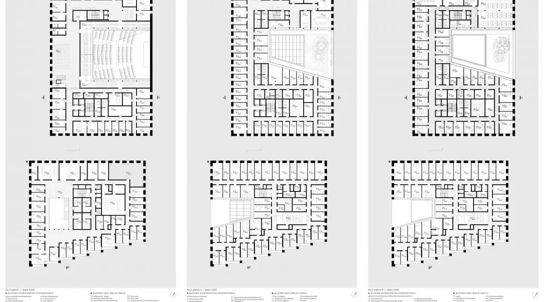 III Nagroda w konkursie na projekt budynków Sądu Apelacyjnego i Sejmiku Województwa Mazowieckiego