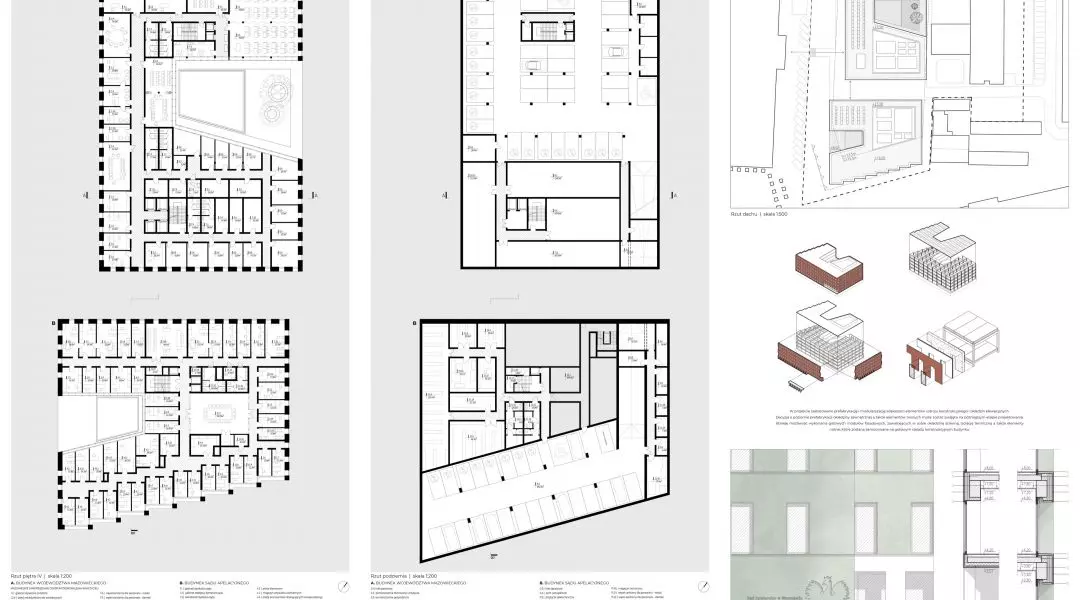 III Nagroda w konkursie na projekt budynków Sądu Apelacyjnego i Sejmiku Województwa Mazowieckiego