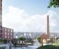 Residential complex at 1 Kolejowa Street in Poznań - visualization