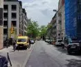 Ulica Gąsiorowskich, na zamknięciu osi widokowej stać bedzi planowany wieżowiec