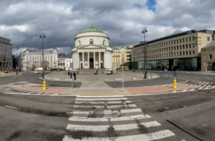 Plac Trzech Krzyży - obecnie