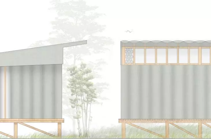 Windbreak project, elevations