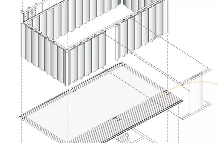 Projekt Windbreak, rozkład elementów konstrukcyjnych