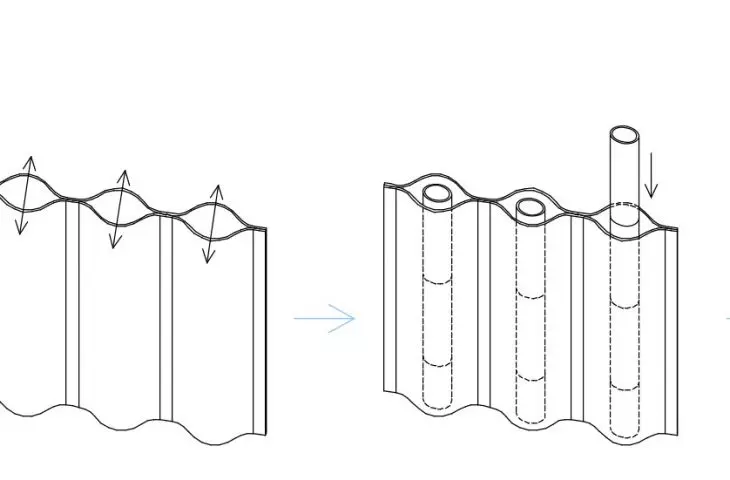 Windbreak project, wall diagram