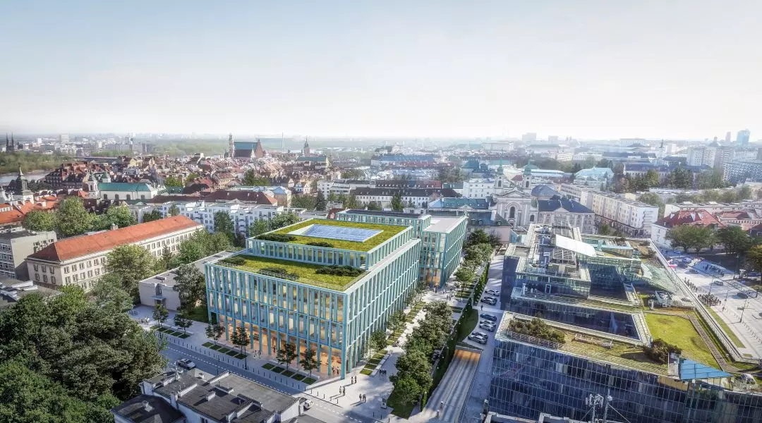 II Nagroda w konkursie na projekt budynków Sądu Apelacyjnego i Sejmiku Województwa Mazowieckiego
