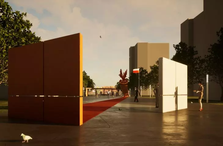 Projekt Pasażu Polskich Sił Zbrojnych na Zachodzie
