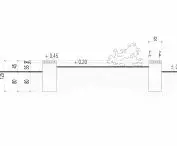 Design of the Passage of the Polish Armed Forces in the West, bench cross-section