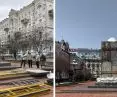 Protecting the monument in Kiev