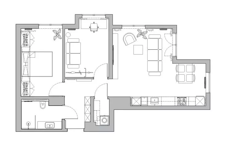 Cracow apartment floor plan