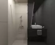Each room has its own bathroom