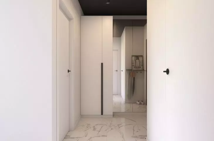Hallway in bright colors