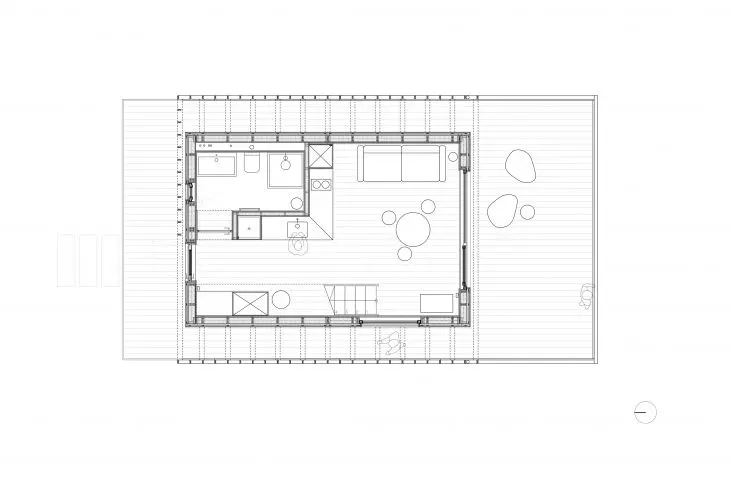 HONAY HOUSE, rzut parteru