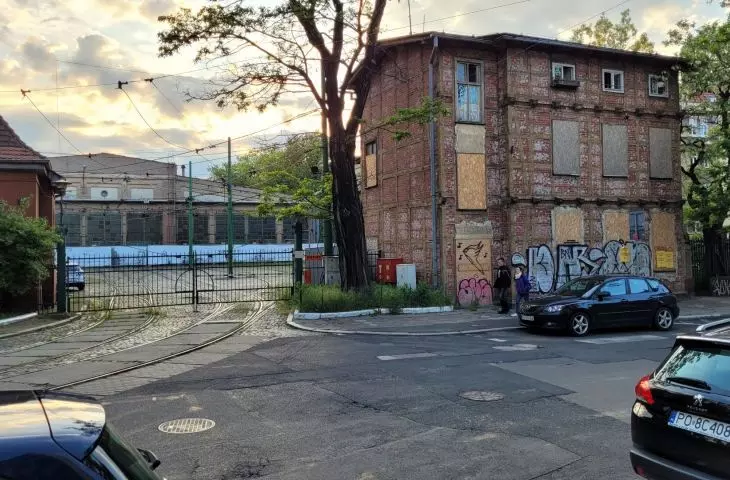 teren dawnej zajezdni w Poznaniu