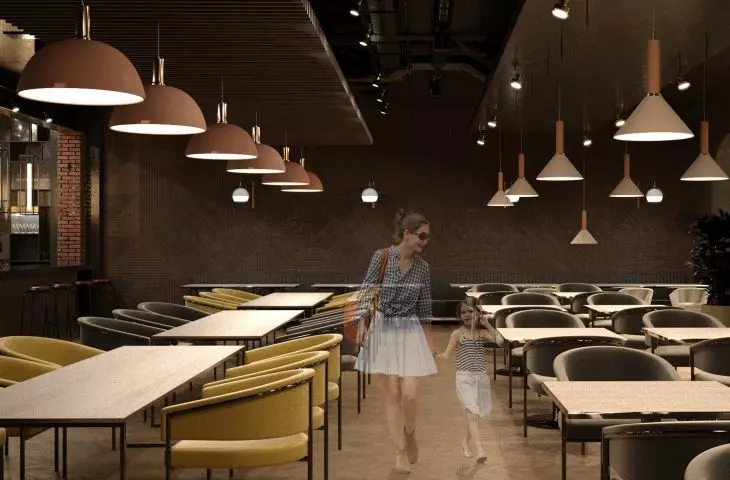 Interior adaptation project of Browar Mieszczański in Wrocław, culinary studio