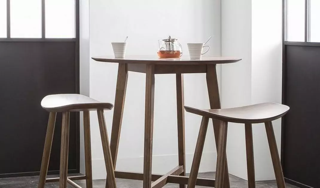 Wooden hockers in Scandinavian style