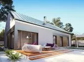 Design of a house with a terrace - uA115