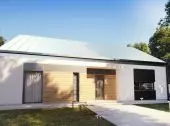 Design of a house with a terrace - uA115