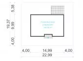 Design of a house with a terrace - uA115