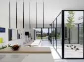Dom z atrium w Gliwicach projektu INOSTUDIO architekci