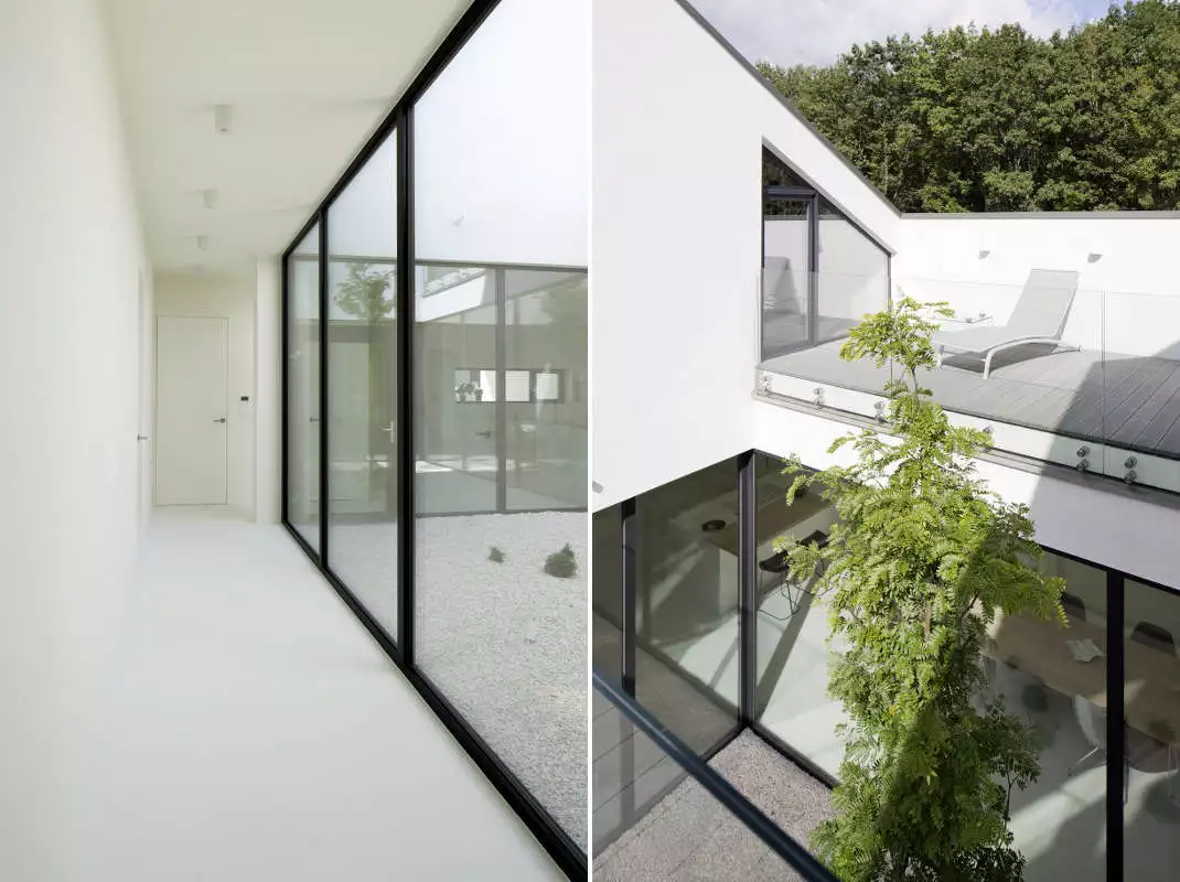 Dom z atrium w Gliwicach projektu INOSTUDIO architekci