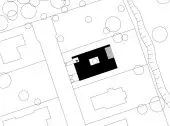 Dom z atrium w Gliwicach projektu INOSTUDIO architekci – zagospodarowanie terenu