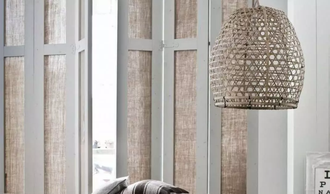 Interior shutters to match boho style interior