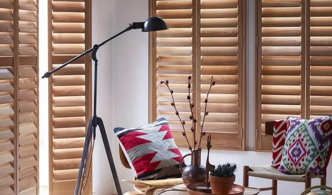 Naturally wooden shutters