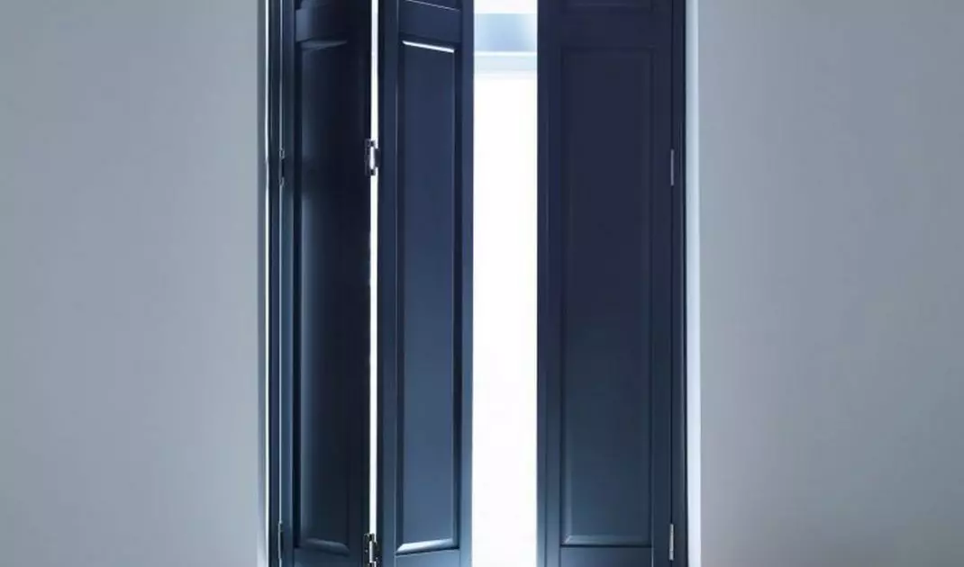 Shutters are perfect for the bedroom