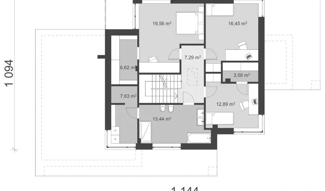A house with modern character