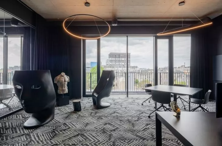 interior of the studio