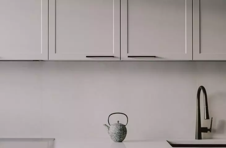 Kitchen in a narrowed range of colors