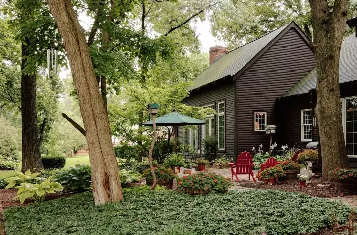 Lighting in a summer house