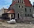 Old Market Square in Poznań - reconstruction of the plate - June 2022