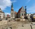 Old Market Square in Poznań - reconstruction of the plate - June 2022