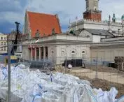 Old Market Square in Poznań - reconstruction of the plate - June 2022