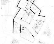 Secret Garden project, plan of levels -1 and -2.