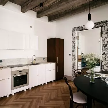 Kitchen and dining room