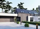 Modern house with a usable attic