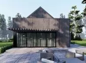Modern house with a usable attic