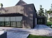 Modern house with a usable attic