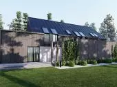 Modern house with a usable attic