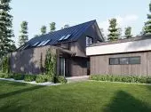Modern house with a usable attic