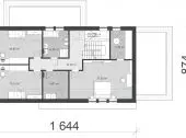 Modern house with a usable attic