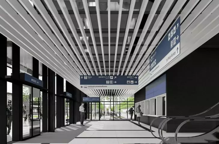 Visualization of the new Częstochowa railway station