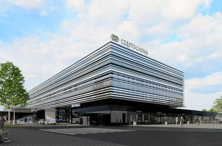Visualization of the new Częstochowa railway station